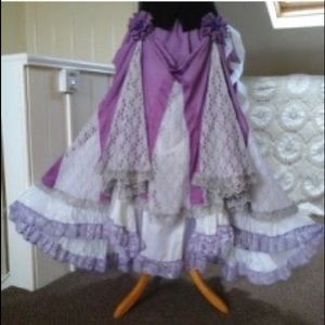 Bustle skirt Gypsy Victorian maxi